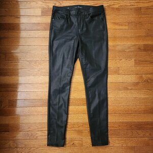 White House Black Market Black High-rise Faux-Leather Leggings